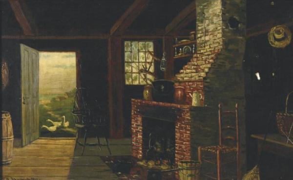 Old Kitchen In Kennebunkport, Me by Frank Henry Shapleigh