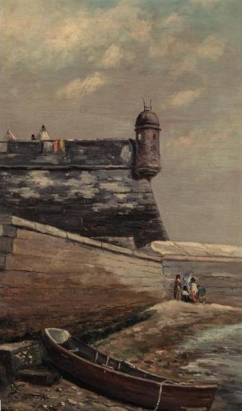 Watch Tower, Fort Marion, St. Augustine by Frank Henry Shapleigh