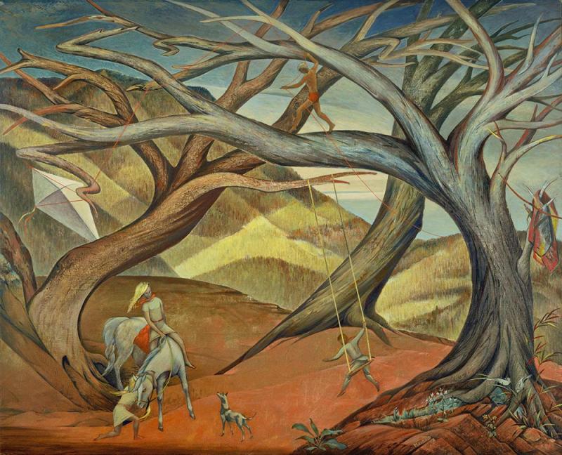 Children's Hour, 1940 by Frank Mechau