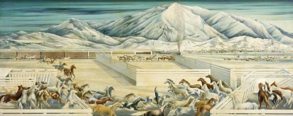 Frank Mechau Last Of The Wild Horses, 1937