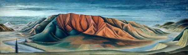 Red Mountain, 1937 by Frank Mechau Oil Painting Reproductions