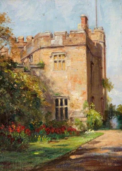 A View Along The Terrace Walk To Dunster Castle, Somerset by Frank Moss Bennett