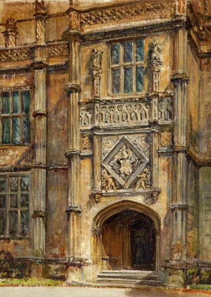 Clifton Maybank Front, Montacute House, Somerset by Frank Moss Bennett