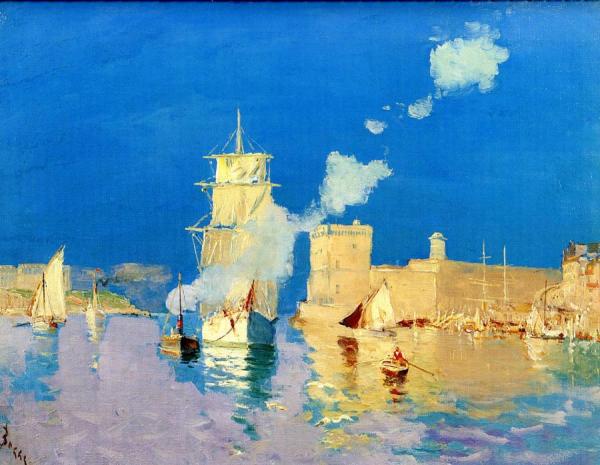 Entering The Port Of Marseilles by Frank Myers Boggs