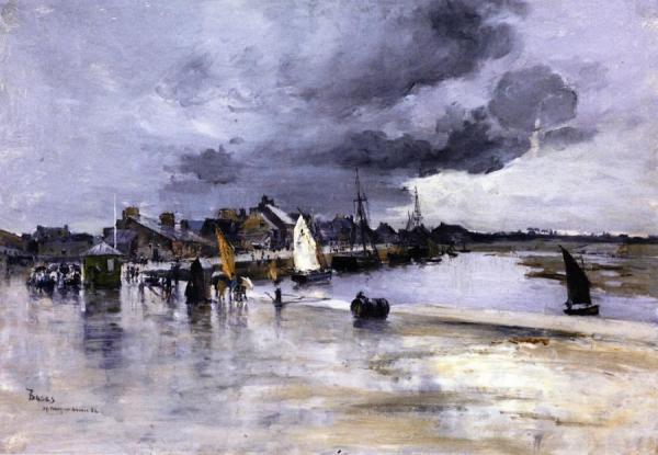 Harbor At St. Vaast, The Hague by Frank Myers Boggs