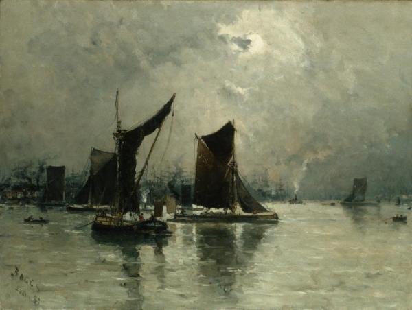 On The Thames by Frank Myers Boggs
