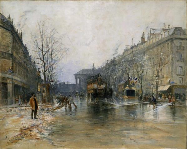Paris Street Scene by Frank Myers Boggs