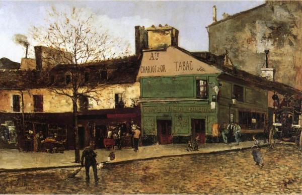Street Scene In Paris by Frank Myers Boggs