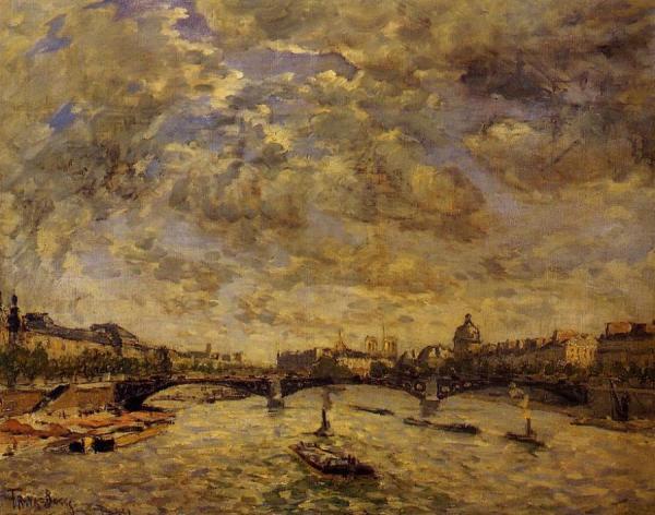The Pont Carousel, Paris by Frank Myers Boggs