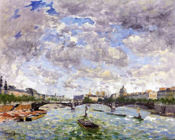 View Of The Seine, Paris by Frank Myers Boggs