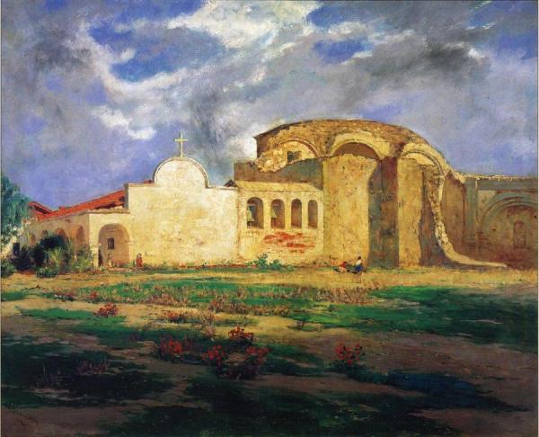 San Juan Capistrano Mission by Frank Sauerwein Oil Painting Reproductions