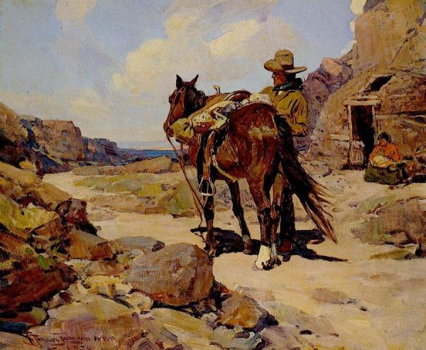 Back From The Trading Post by Frank Tenney Johnson