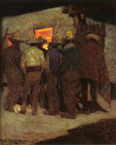 Mexican Nocturne by Frank Tenney Johnson Oil Painting Reproductions