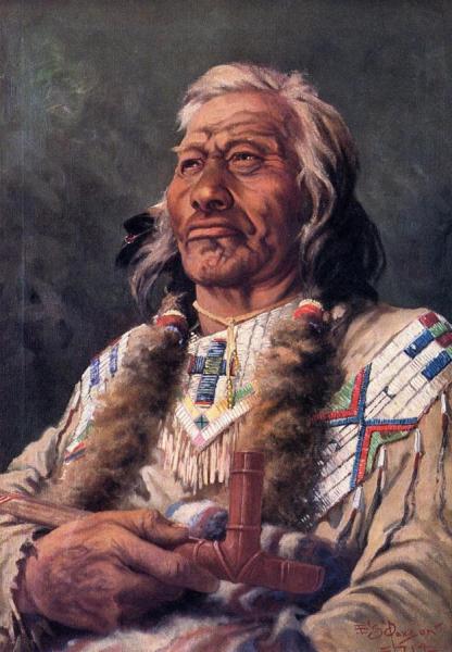 Portrait Of Ak-ene-ah by Frank Tenney Johnson