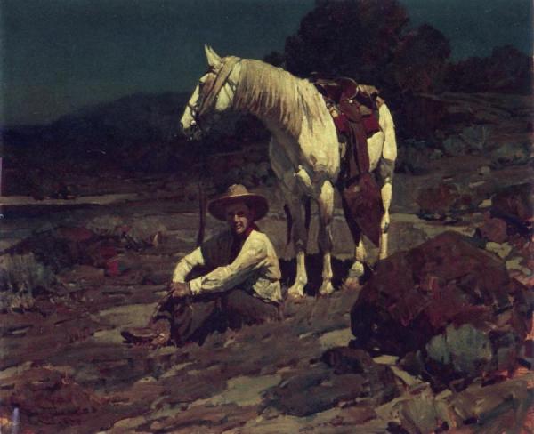 Ranchero by Frank Tenney Johnson Oil Painting Reproductions