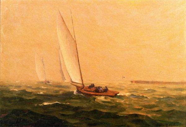 A Windy Sail by Frank Virgil Dudley