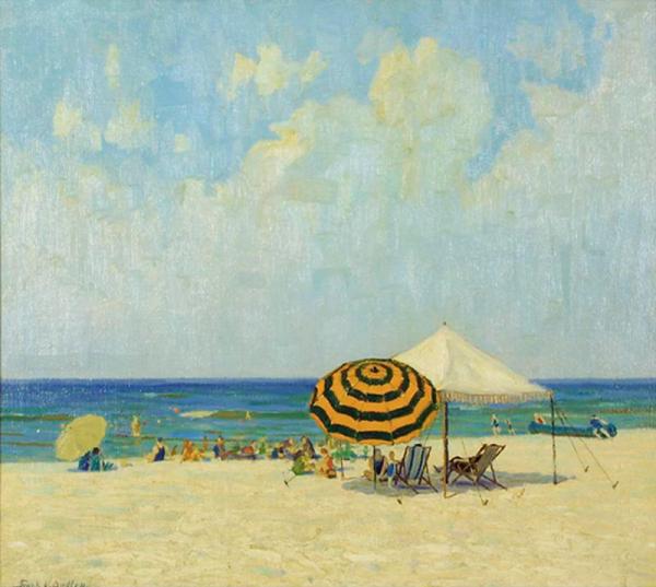 Frank Virgil Dudley At The Beach