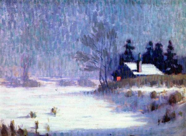 One Winter's Evening by Frank Virgil Dudley Oil Painting Reproductions
