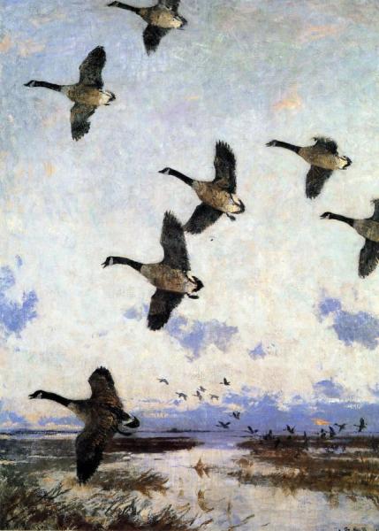 Against The Morning Sky by Frank Weston Benson