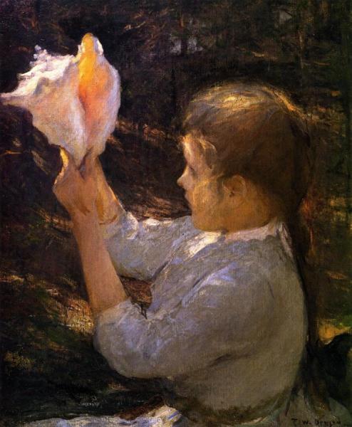 Child With A Seashell by Frank Weston Benson