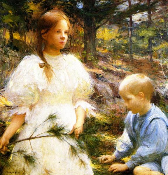 Children In The Woods by Frank Weston Benson
