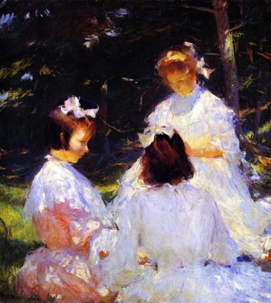 Children In The Woods by Frank Weston Benson