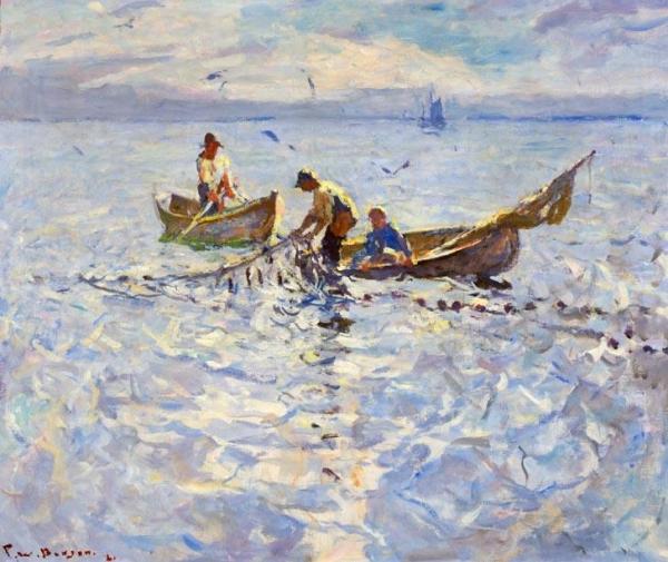 Dory Fishermen by Frank Weston Benson