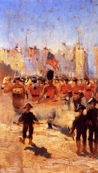 Paris Parade by Frank Weston Benson