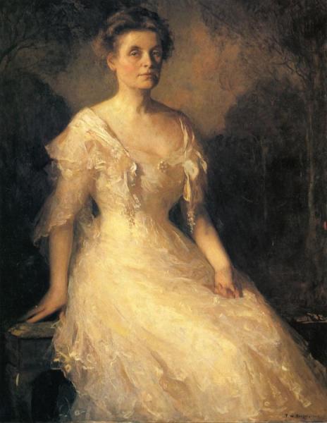 Portrait Of A Lady (elizabeth Perley Kinnicutt) by Frank Weston Benson
