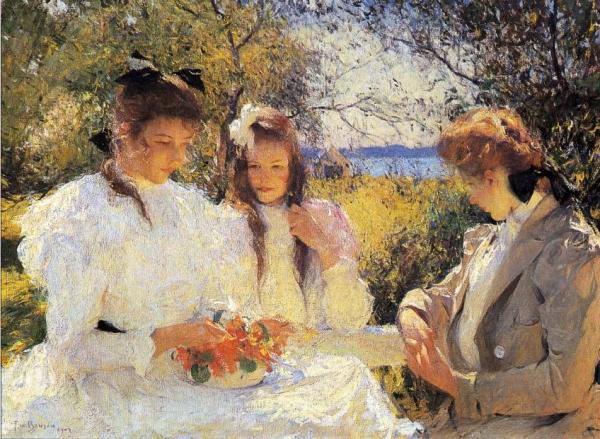 Portrait Of My Daughters by Frank Weston Benson
