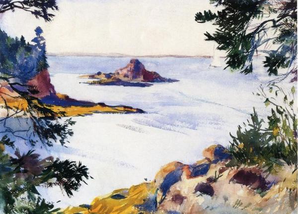 Pulpit Rock, North Haven, Maine by Frank Weston Benson