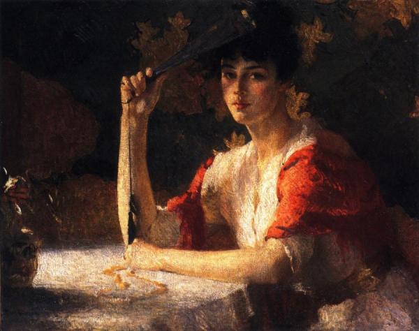 Red And Gold by Frank Weston Benson
