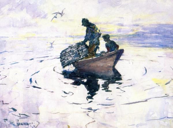 The Lobstermen by Frank Weston Benson