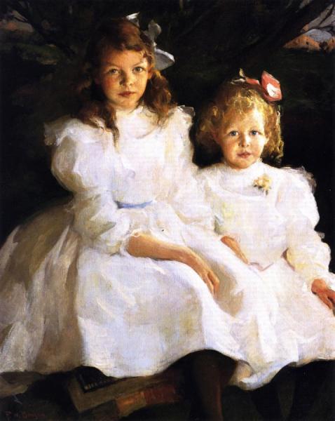 Two Little Girls by Frank Weston Benson