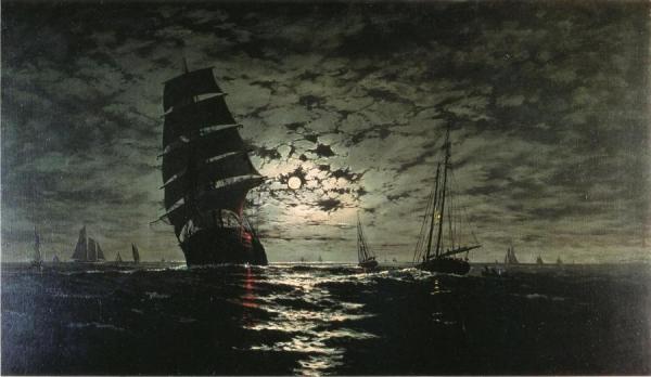Moonlight Marine by Franklin J. Stanwood