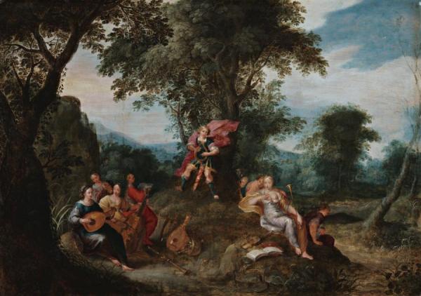 Apollo And The Muses by Frans Francken The Younger Oil Painting Reproductions