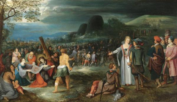 Christ And Saint Veronica On The Way To Calvary by Frans Francken The Younger