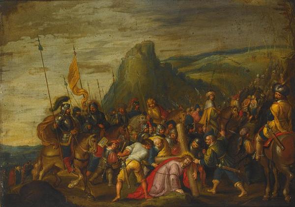 Christ On The Road To Calvary by Frans Francken The Younger Oil Painting Reproductions