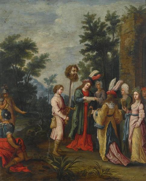 David With The Head Of Goliath by Frans Francken The Younger