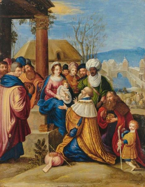 The Adoration Of The Kings by Frans Francken The Younger Oil Painting Reproductions