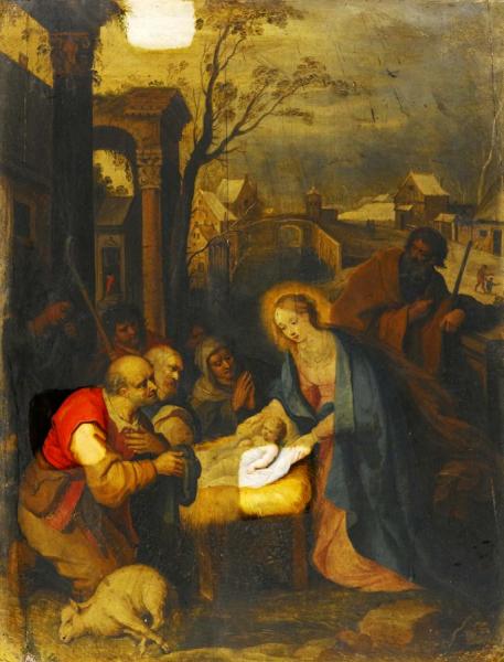 The Adoration Of The Shepherds by Frans Francken The Younger Oil Painting Reproductions