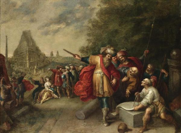 The Construction Of The Tower Of Babel by Frans Francken The Younger