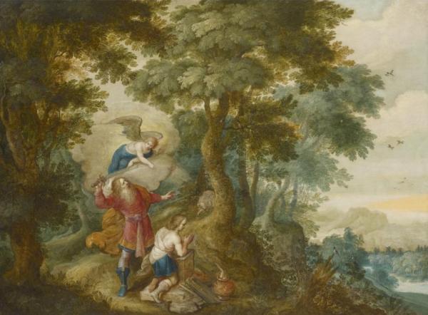 The Sacrifice Of Isaac by Frans Francken The Younger Oil Painting Reproductions