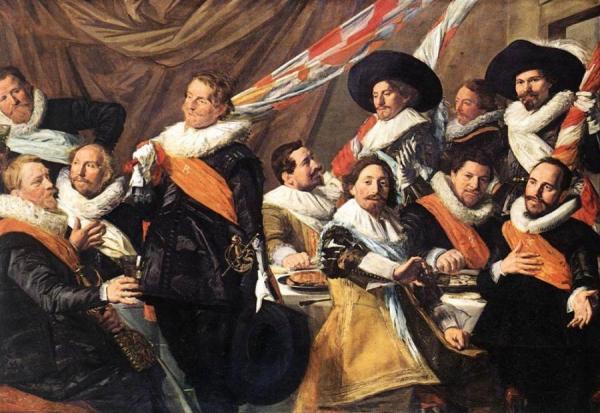 Banquet Of The Officers Of The St George Civic Guard Company by Frans Hals