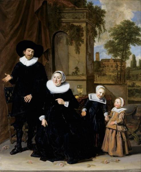 Portrait Of A Dutch Family by Frans Hals Oil Painting Reproductions