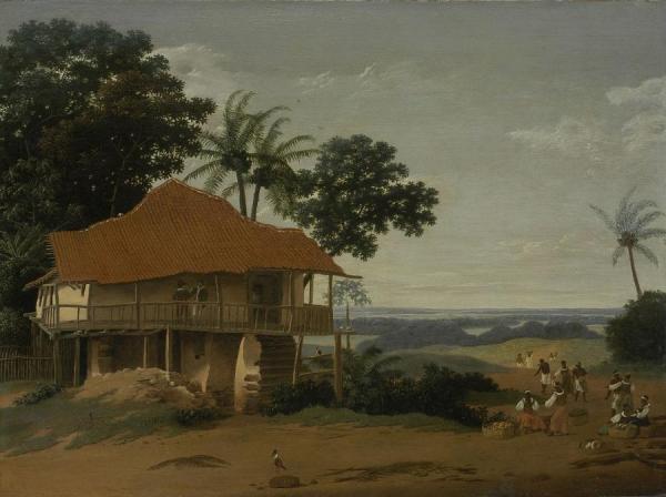 Brazilian Landscape With A Worker's House by Frans Post