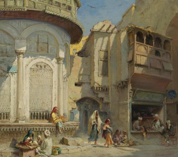 An Afternoon In Cairo by Frans Wilhelm Odelmark