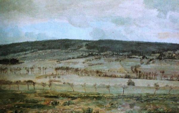 A Landscape Near Lhota Šárovcova by František Kaván