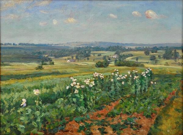 A Landscape Near Libunec by František Kaván