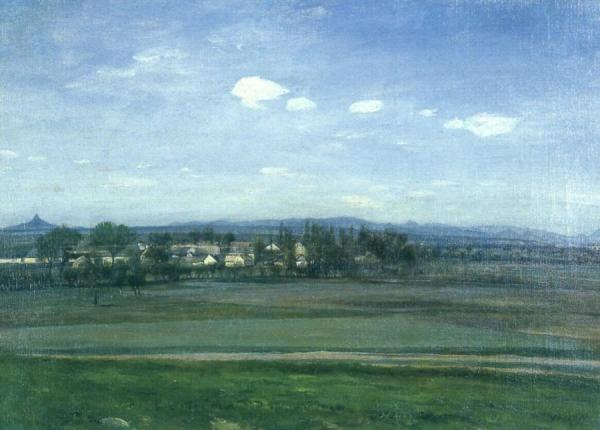 A Landscape Near The Hill Říp by František Kaván